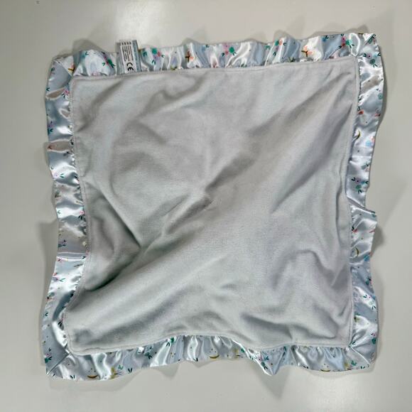 Douglas Baby 15" x 15" Blue Pink White Butterfly Bria Plush Lovey Baby Blanket - Picture 4 of 8